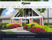 Tablet Screenshot of deercrossapt.net